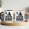 Tennis Dad Mug - Cool Coffee Cup Gift for Father - Accent