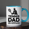 Tennis Dad Mug - Cool Coffee Cup Gift for Father - Accent