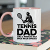 Tennis Dad Mug - Cool Coffee Cup Gift for Father - Accent