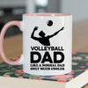 Volleyball Dad Mug - Cool Coffee Cup Gift for Father - Accent