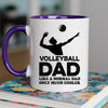 Volleyball Dad Mug - Cool Coffee Cup Gift for Father - Accent