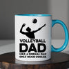 Volleyball Dad Mug - Cool Coffee Cup Gift for Father - Accent