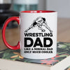 Wrestler Dad Mug - Cool Coffee Cup Gift for Father - Accent - 11oz