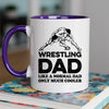 Wrestler Dad Mug - Cool Coffee Cup Gift for Father - Accent