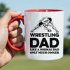 Wrestler Dad Mug - Cool Coffee Cup Gift for Father - Accent